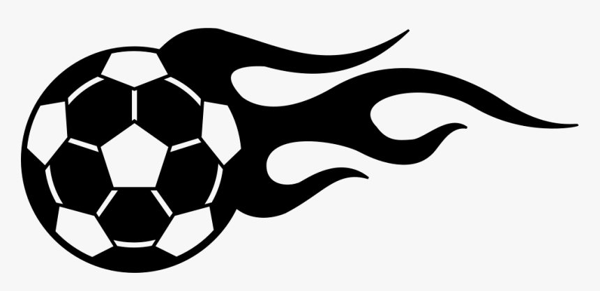 Football Ball In Flames - Football Icon Png, Transparent Png