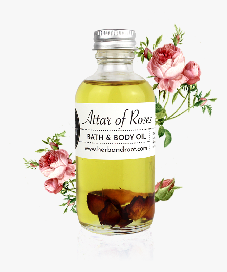 Attar Of Roses Bath & Body Oil - Attar Base Olive Oil, HD Png Download