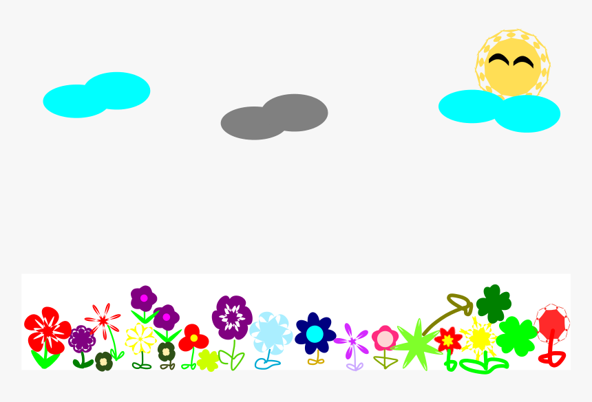 Flower Field - Flower Field Clipart, HD Png Download