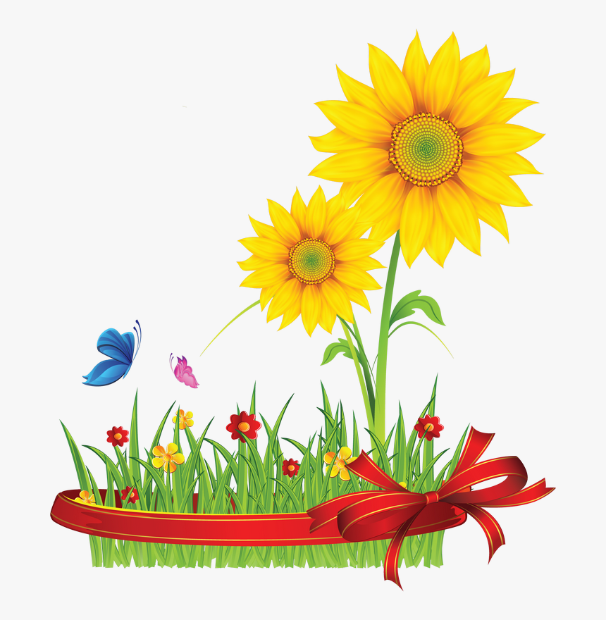 Image Du Blog Zezete2 - Yellow Flowers Clipart Png, Transparent Png