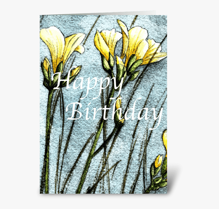 Field Flowers Greeting Card - Snow Crocus, HD Png Download