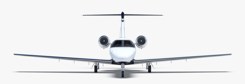 Aircraft Vector Jet - Citation Ii Front View, HD Png Download