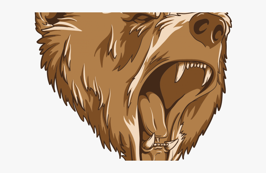 Transparent Mascot Clipart - Roaring Bear Logo Png, Png Download