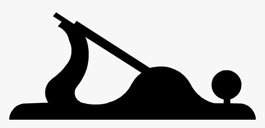 Vector Illustration Of Wood Plane Carpentry Tool For - Vector Silhouette Wood Plane, HD Png Download