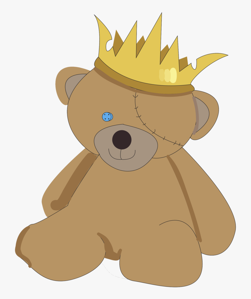 Stitchesandcrowns - Teddy Bear, HD Png Download