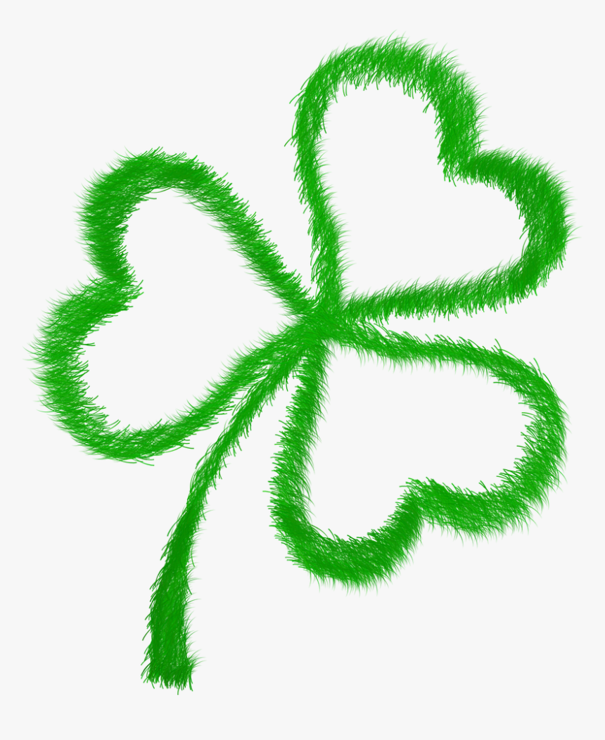 Green, Grass, Prato, Blades Of Grass, Clover, Heart - Clover, HD Png Download