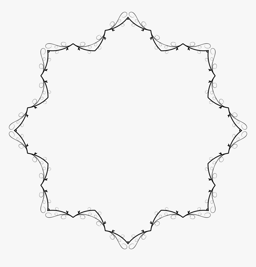 Art Flourish Banner Extrapolated - Line Art, HD Png Download