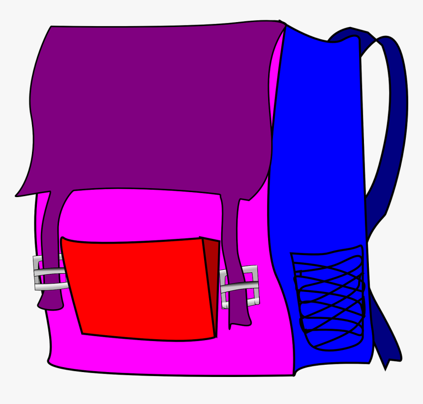 Backpack Svg Clip Arts - School Bag Clip Art, HD Png Download