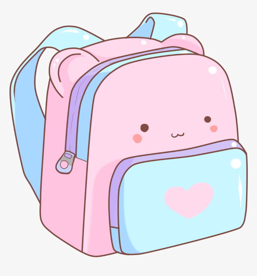 Clip Art Backpack Illustration - Backpack Transparent Background Pink, HD Png Download