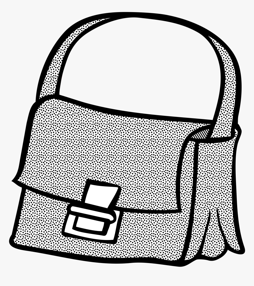 Transparent Backpack Clip Art - Bag Line Art, HD Png Download