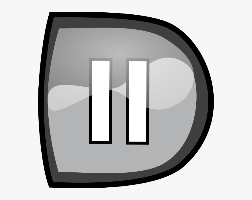 Black Pause Button Svg Clip Arts - Clip Art, HD Png Download