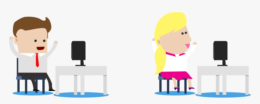 Cheering Office Workers Clip Arts - Clip Art Job Interview, HD Png Download