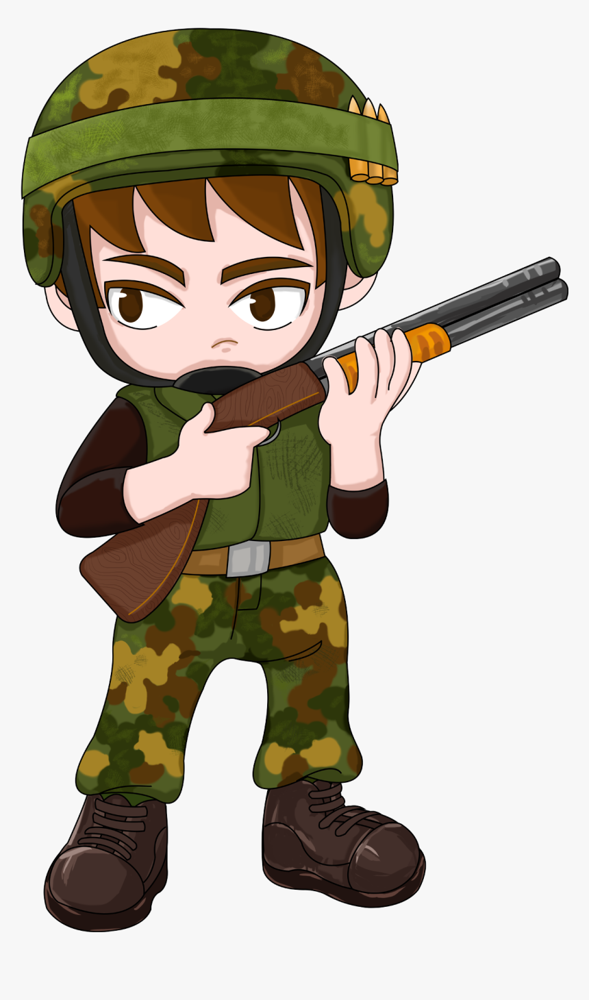 Q Version Cartoon Hand Drawn Cute Png And Psd - Sujeto Con Arma Animado, Transparent Png