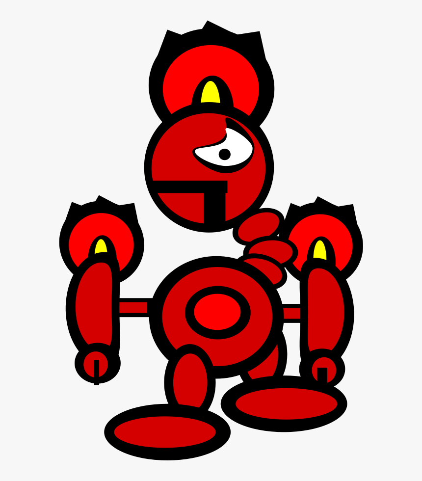 Fire Robot Svg Clip Arts - Robot Fire Clipart, HD Png Download