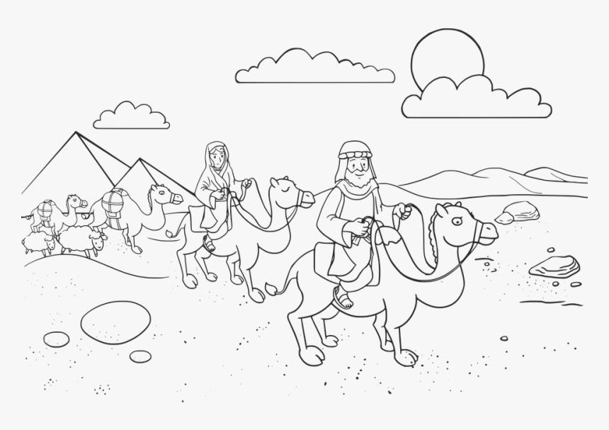 Abraham, Biblia, Biblia Fotos, Camel, Cristiano, Nubes, HD Png Download