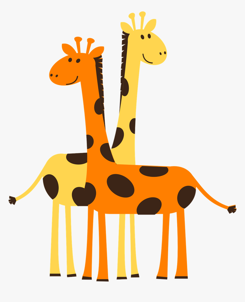 Free Image On Pixabay - Giraffes Clipart, HD Png Download