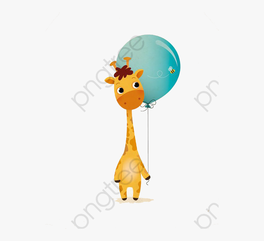 Cartoon Giraffe Clipart - Giraffe, HD Png Download