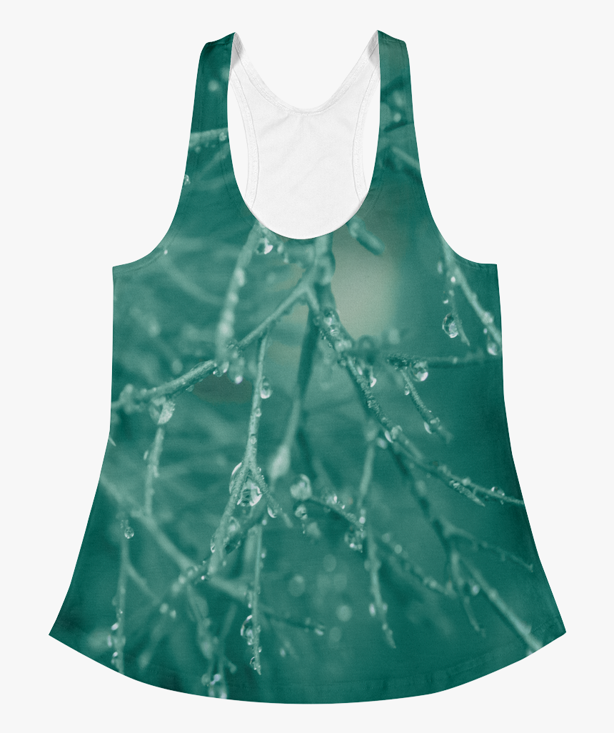 Emerald Green Mist Racerback Tank - Active Tank, HD Png Download