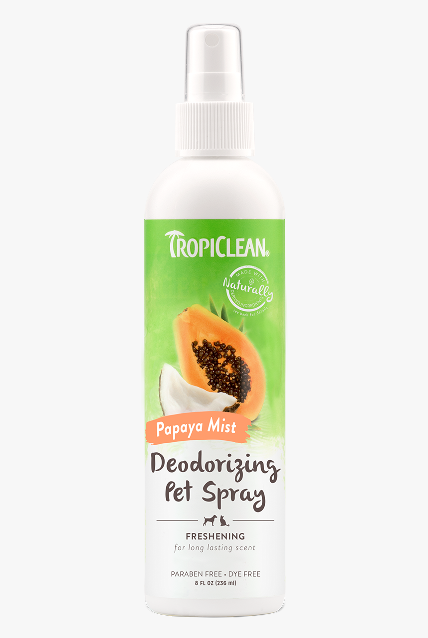 Tropiclean Papaya Mist Deodorizing Spray For Dogs And - Dog Deodorizing Spray, HD Png Download