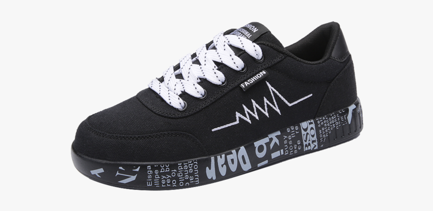 Hzxinlive 2018 Fashion Women Vulcanized Shoes Sneakers - Shoes Heart Beat Black, HD Png Download