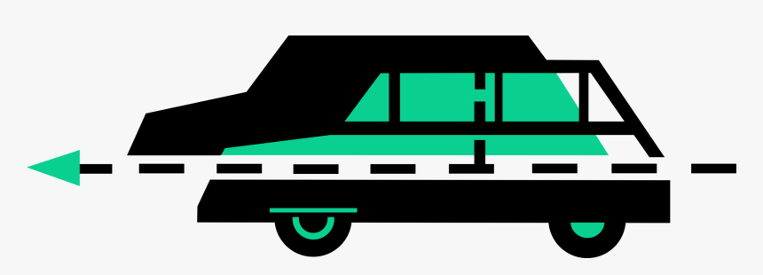 Vector Illustration Of Family Automobile Motor Vehicle - Airplane, HD Png Download