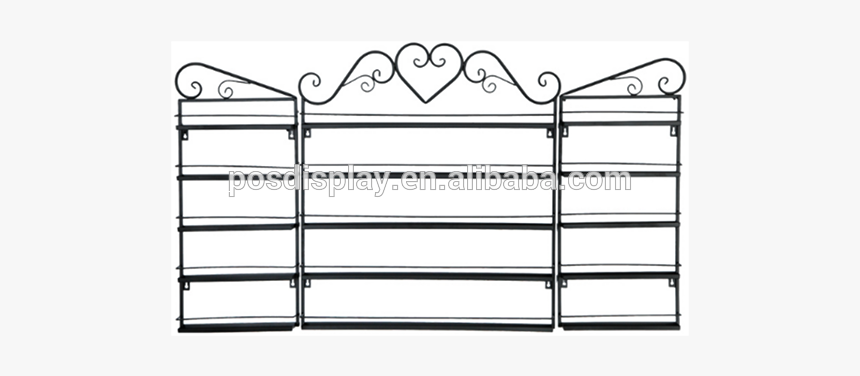 Wall Mounted Metal Display Nail Polish Rack - Gate, HD Png Download
