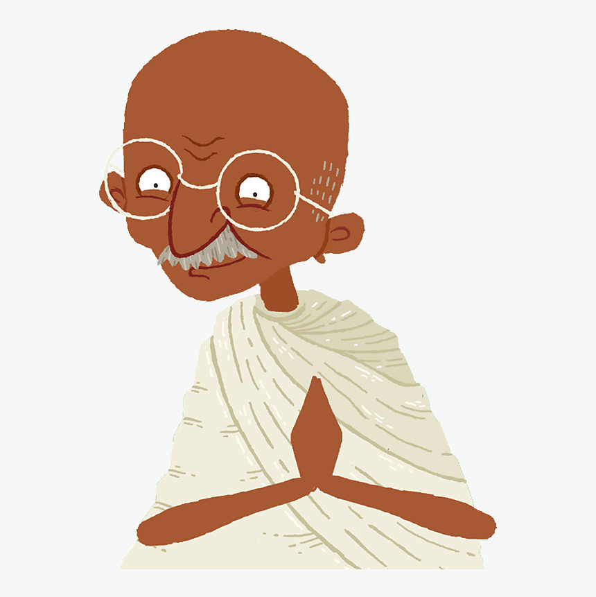 This Is Mohandas Gandhi - Illustration, HD Png Download