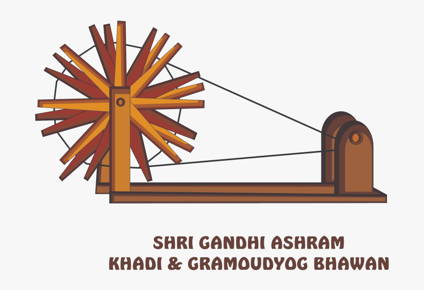 Kshetriya Shri Gandhi Ashram Hazratganj Lucknow - Gandhi Spinning Wheel Png, Transparent Png