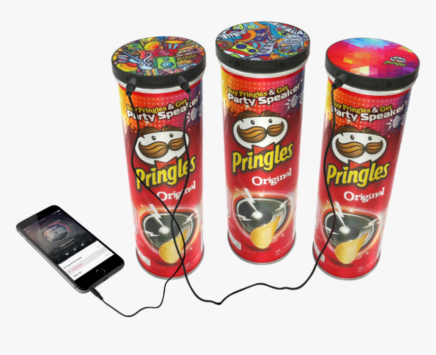 Pringles Can Speakers - Pringles Music Speakers, HD Png Download