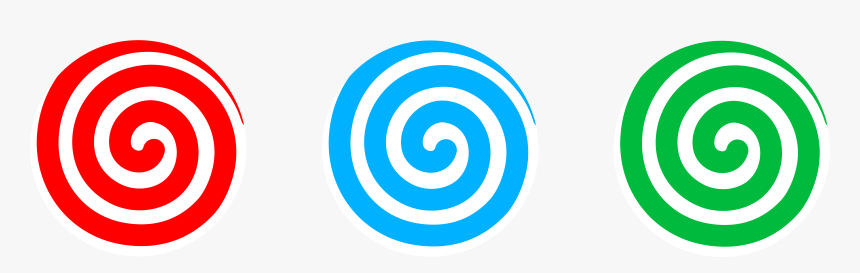 Spiral Candies Set Clip Art - Clipart Candy Swirl, HD Png Download