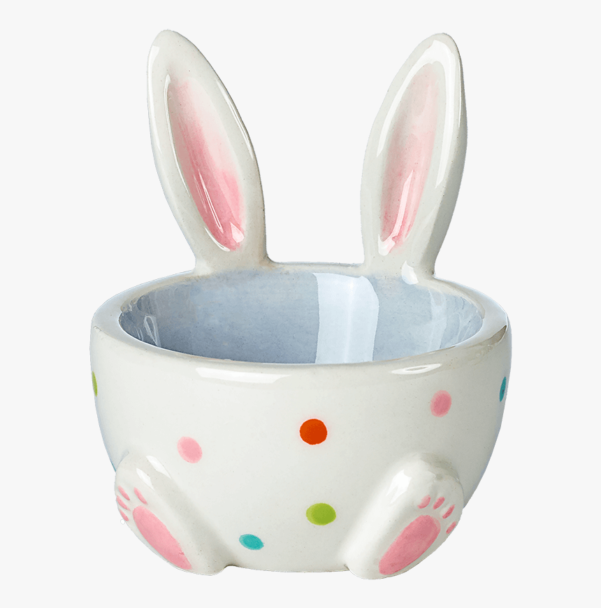 Eggcup With Rabbit Ears Blue - Ceramic, HD Png Download