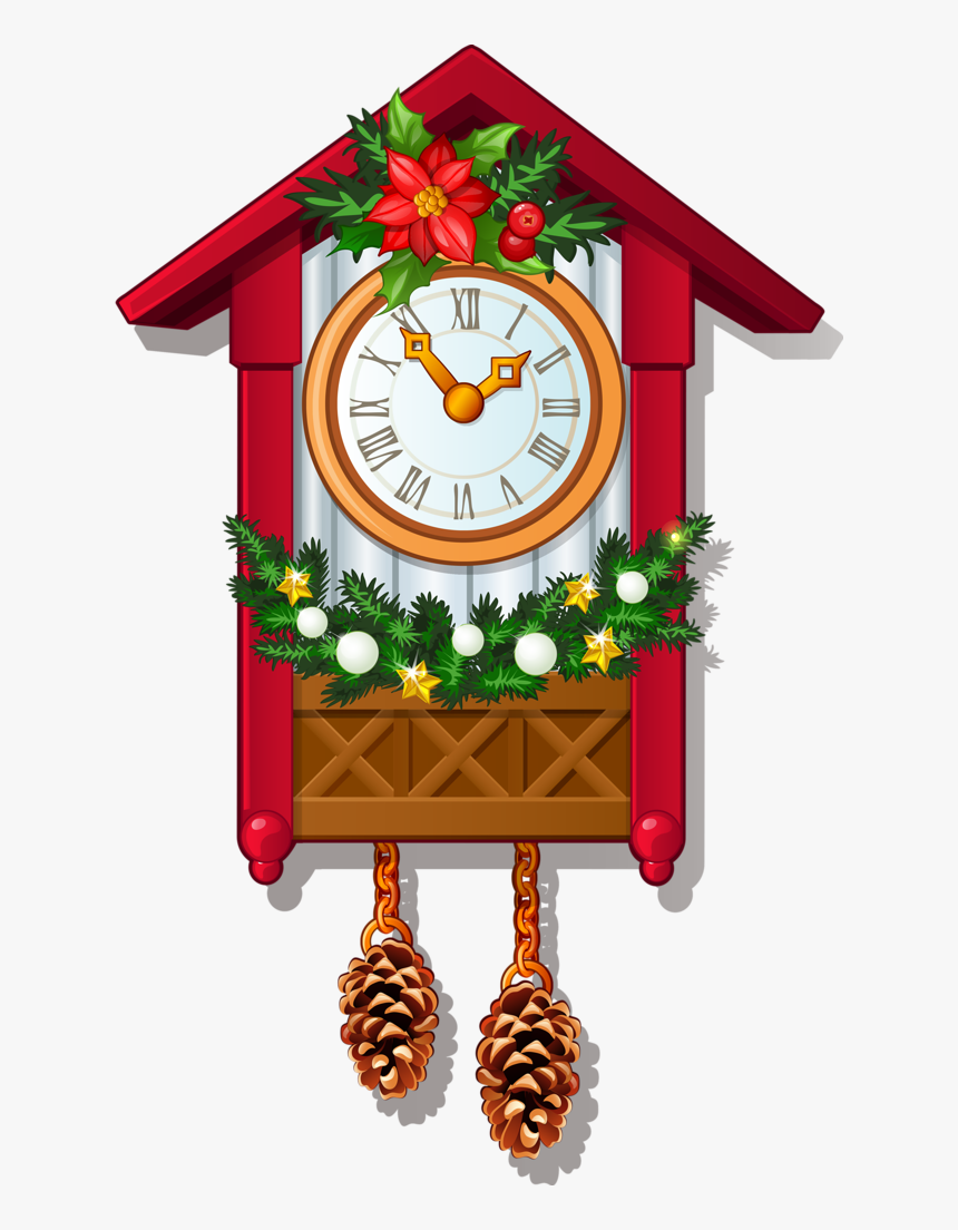 2016 Merry Christmas And Happy New Year Vector Background - Christmas Cuckoo Clock Clipart, HD Png Download