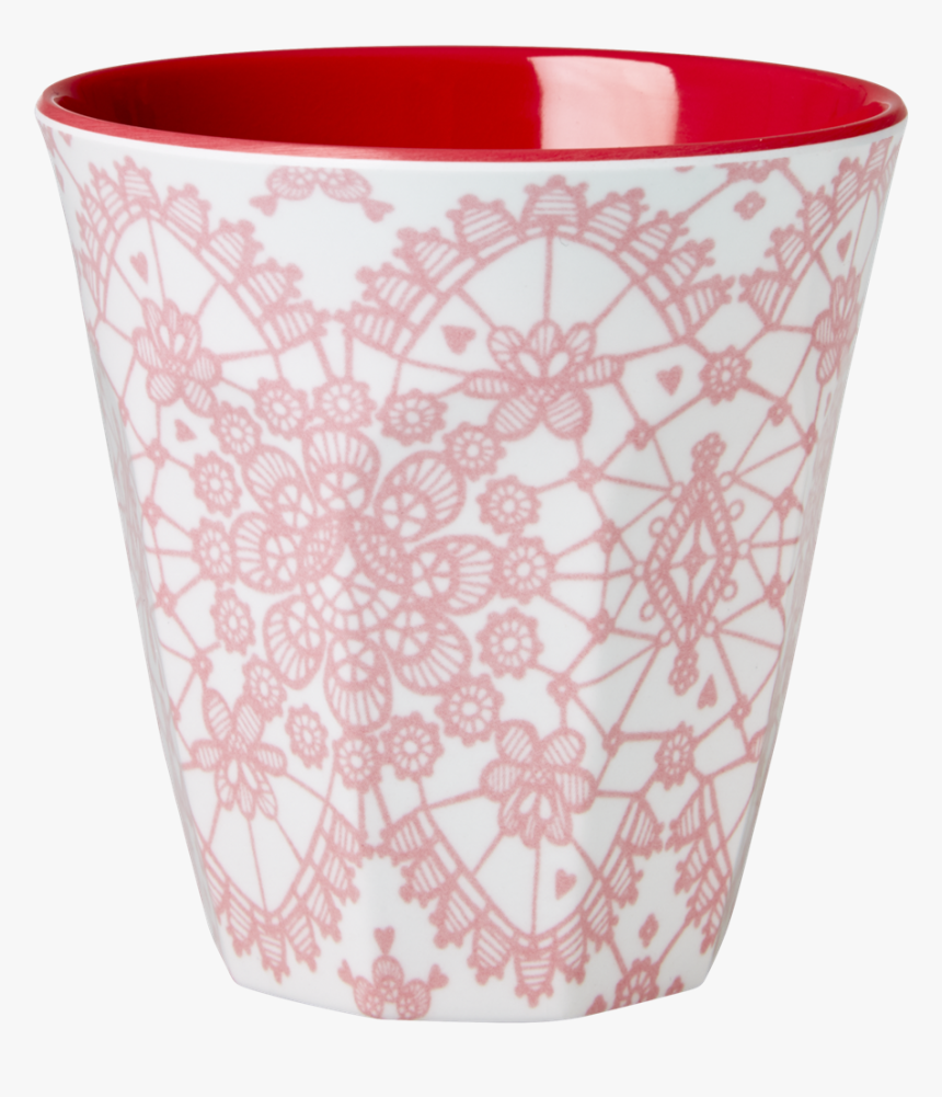 Pink Lace Melamine Cup - Mug, HD Png Download