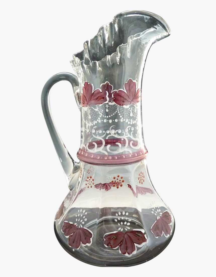 Victorian Hand Painted Lemonade Pitcher, HD Png Download