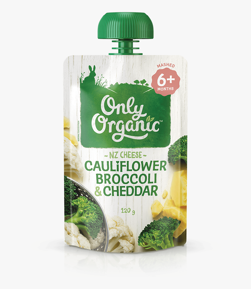 Only Organic Cauliflower Broccoli & Cheddar, HD Png Download