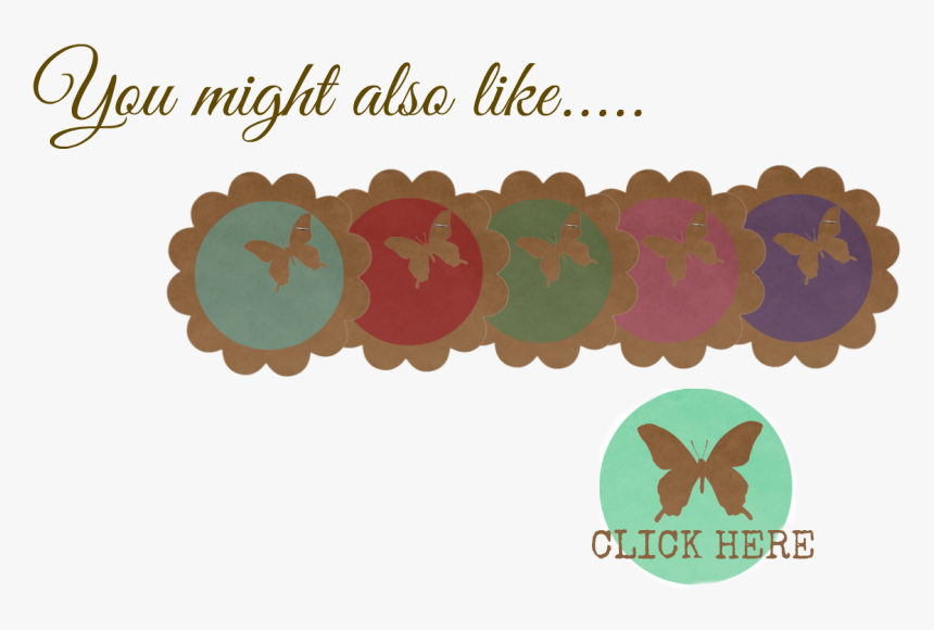 I Designed This Scalloped Circle With The Stapled Butterfly - Make A Wish Alabama, HD Png Download