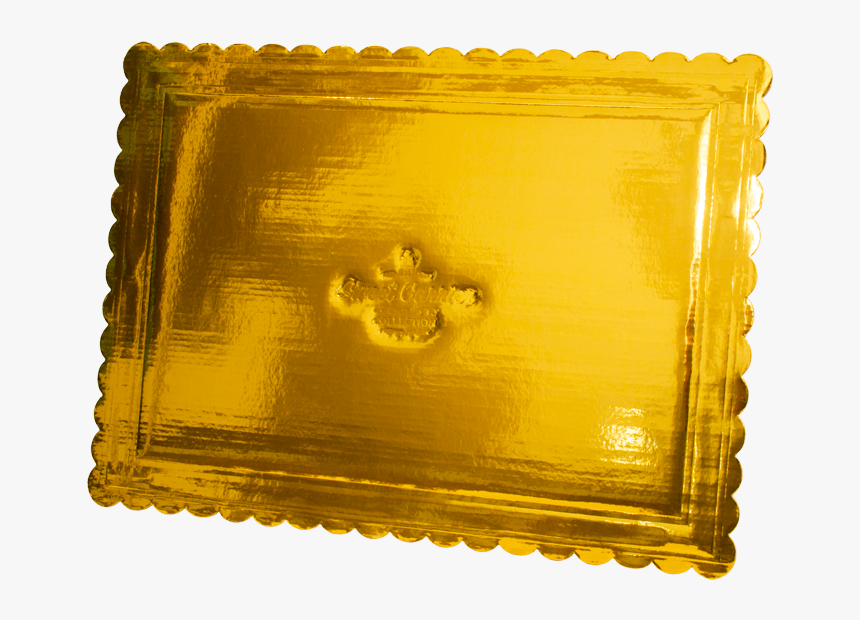 Sweet Carrier Collection Gold Embossed Scalloped Cake - Antique, HD Png Download