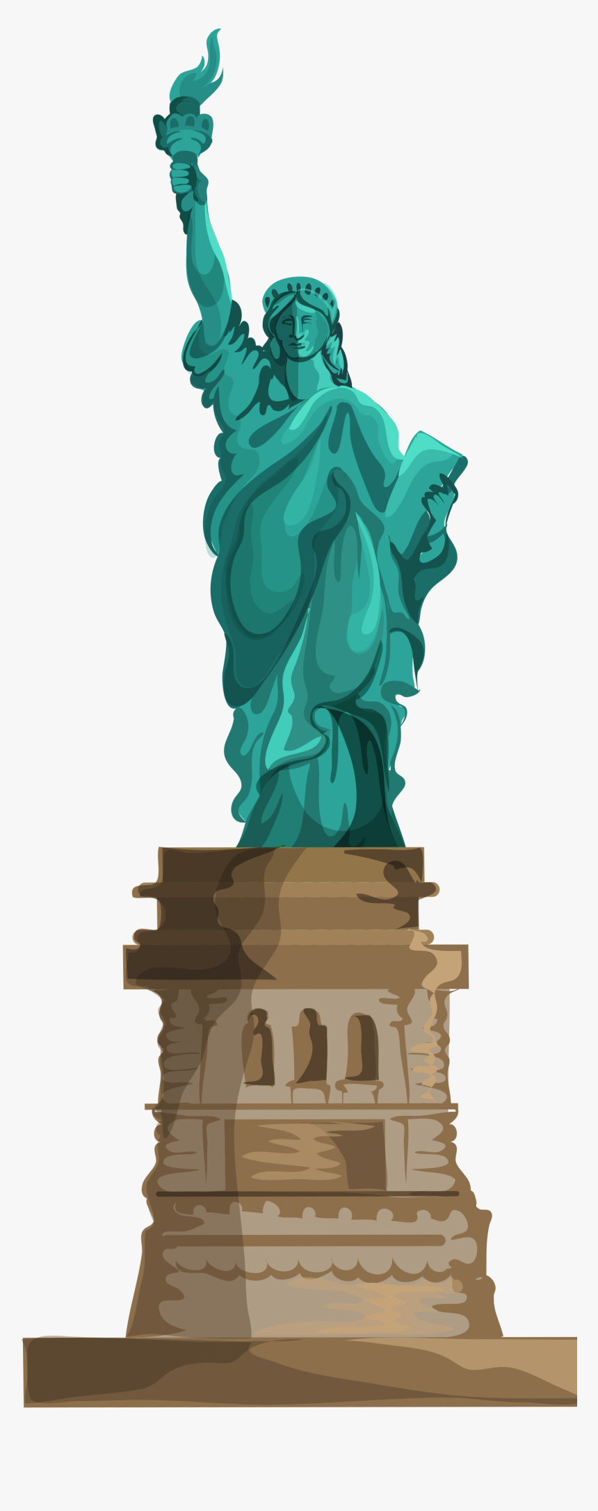 Liberty Statue Png - Statue Of Liberty Clipart Png, Transparent Png