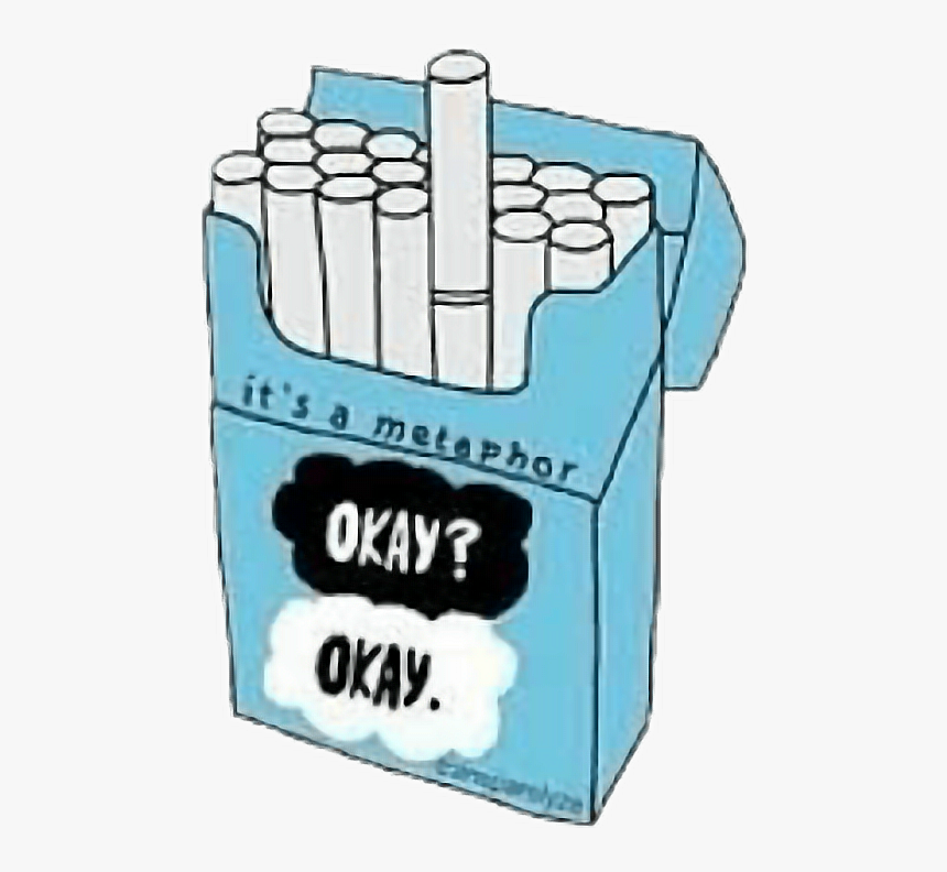 #okay #cigarro #cigarrillo #tumblr - Fault In Our Stars Art, HD Png Download