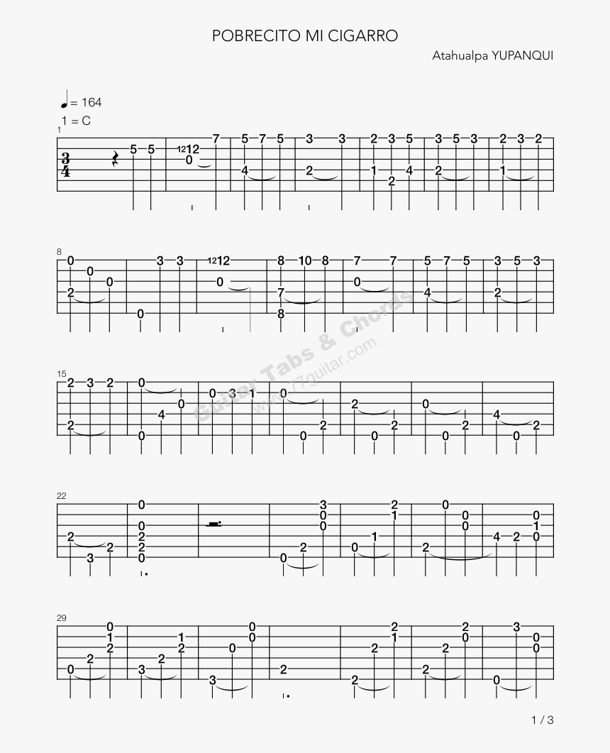Pobrecito Mi Cigarro-atahualpa Yupanqui吉他谱 - Jesse & The Rippers Forever Guitar Chord, HD Png Download