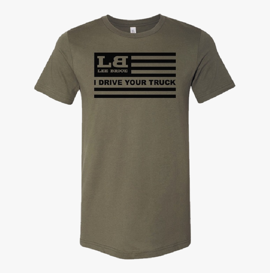 Lee Brice Military Green Flag Tee 
 Title Lee Brice - Active Shirt, HD Png Download