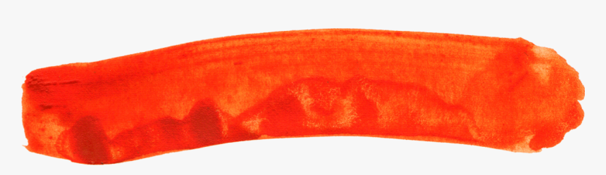 Watercolor Brush Stroke Banner Orange - Coin Purse, HD Png Download