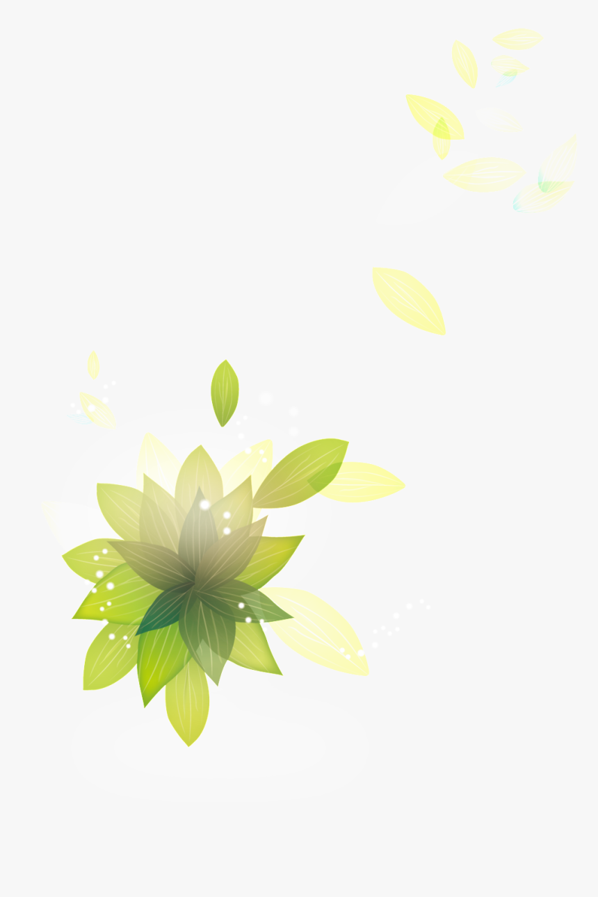 Dazzling Leaves Cartoon Transparent - Sacred Lotus, HD Png Download