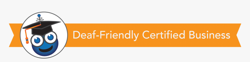 Deaffriendly Certified Deaf Friendly Business Logo - Deaf Friendly Certified, HD Png Download