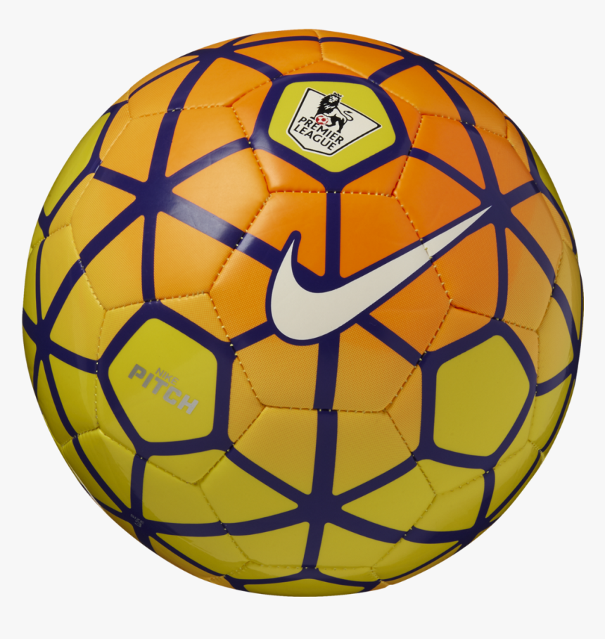 Nike Pitch Pl Yellow/total Orange/violet/white - Orange And White Nike Soccer Ball, HD Png Download