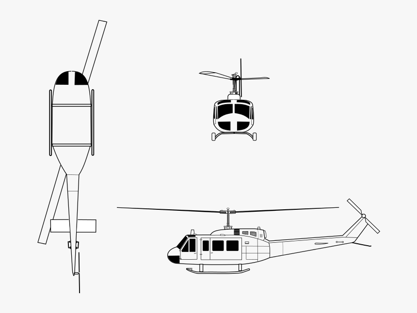 Uh 1 Huey, HD Png Download