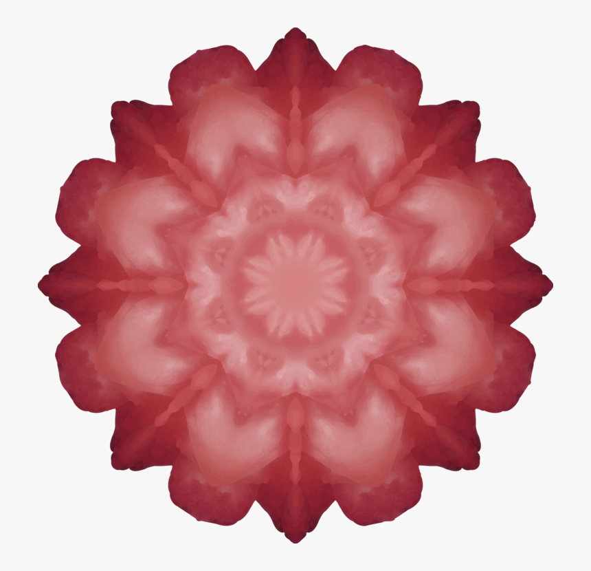Flower,peach,symmetry - Motif, HD Png Download