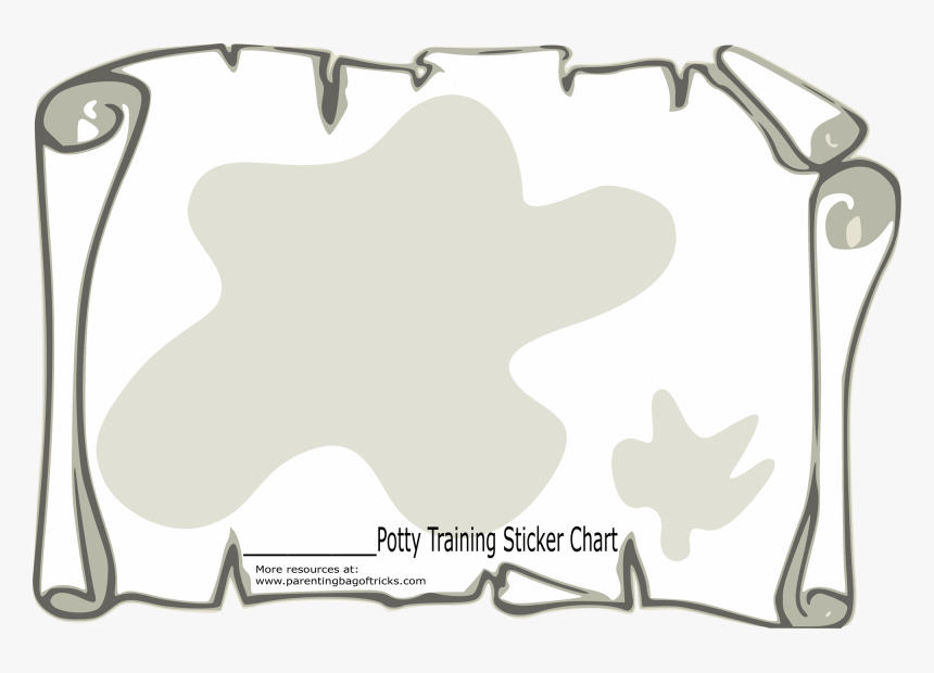 Blank Treasure Map Png - Scroll Clipart, Transparent Png