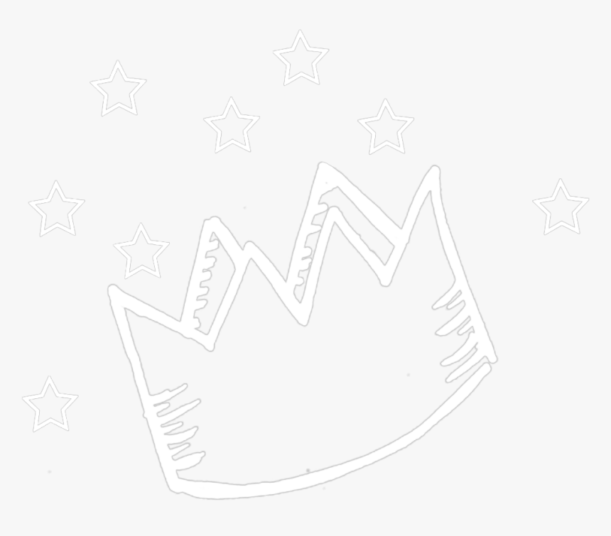 Ftestickers Doodleart White Cute - Transparent Crown Doodle, HD Png Download
