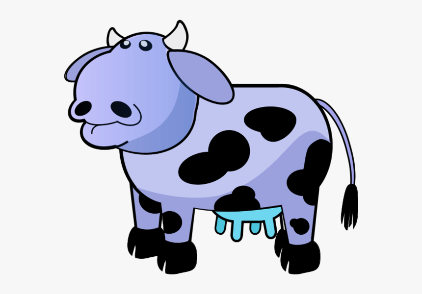 Cartoon Cow Cliparts - Cow Colour, HD Png Download